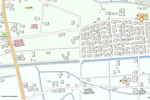 東方団地付近図