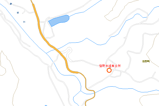 窪野本組集会所付近図