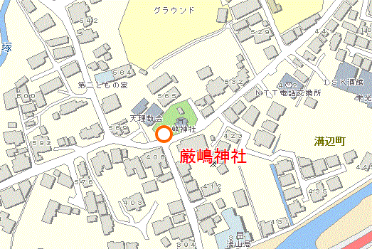 厳島神社付近図