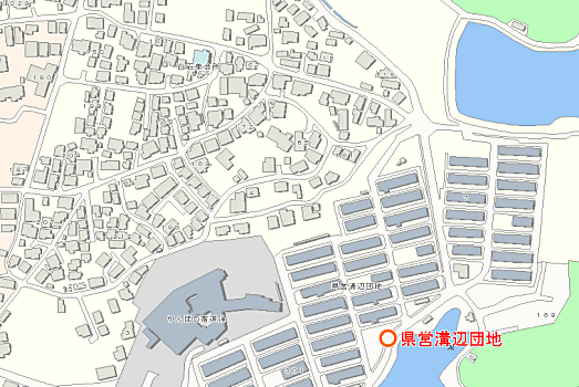 県営溝辺団地付近図