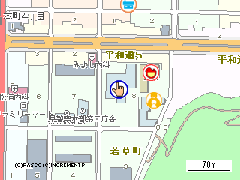 松山市老人福祉センター位置図