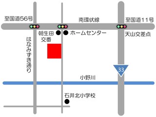 朝生田ふれあいセンターの地図