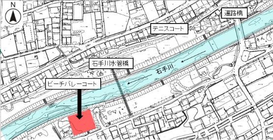 ビーチバレーコート案内図