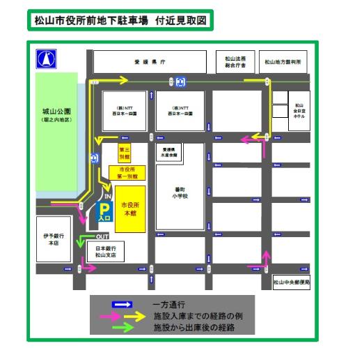 地下駐車場付近見取図