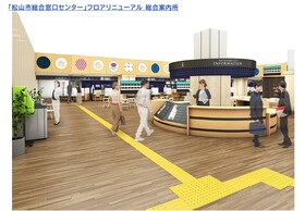 フロアリニューアル後の総合案内所のイメージ